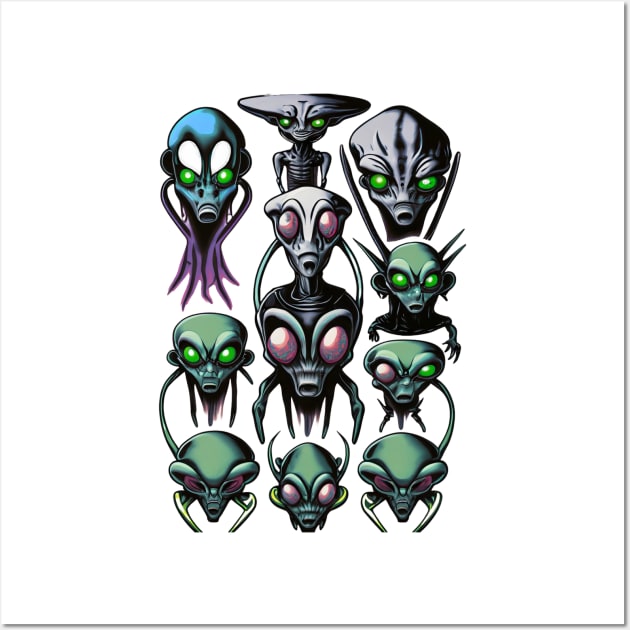 Aliens Exist Wall Art by Hunter_c4 "Click here to uncover more designs"